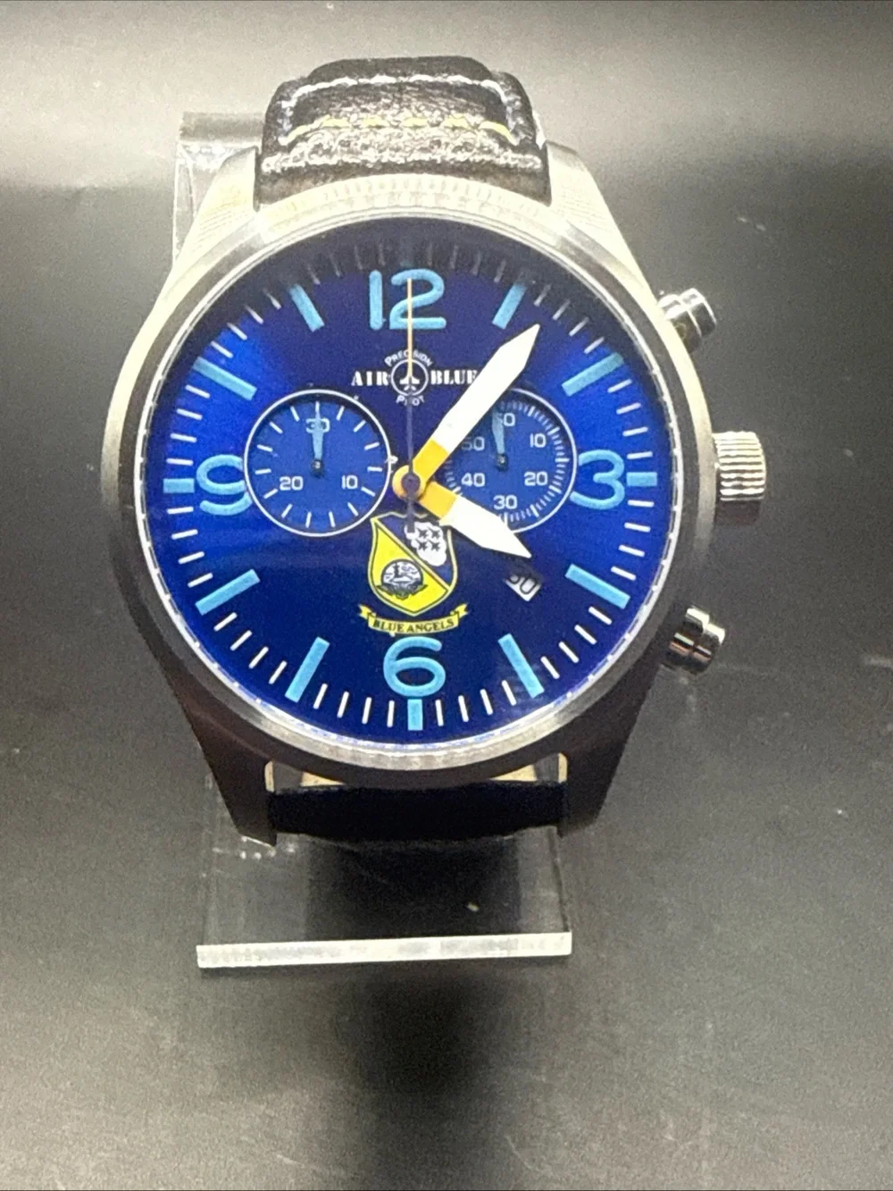 Blue Angels Air Force Pilot Chronograph Watch - Blue Dial